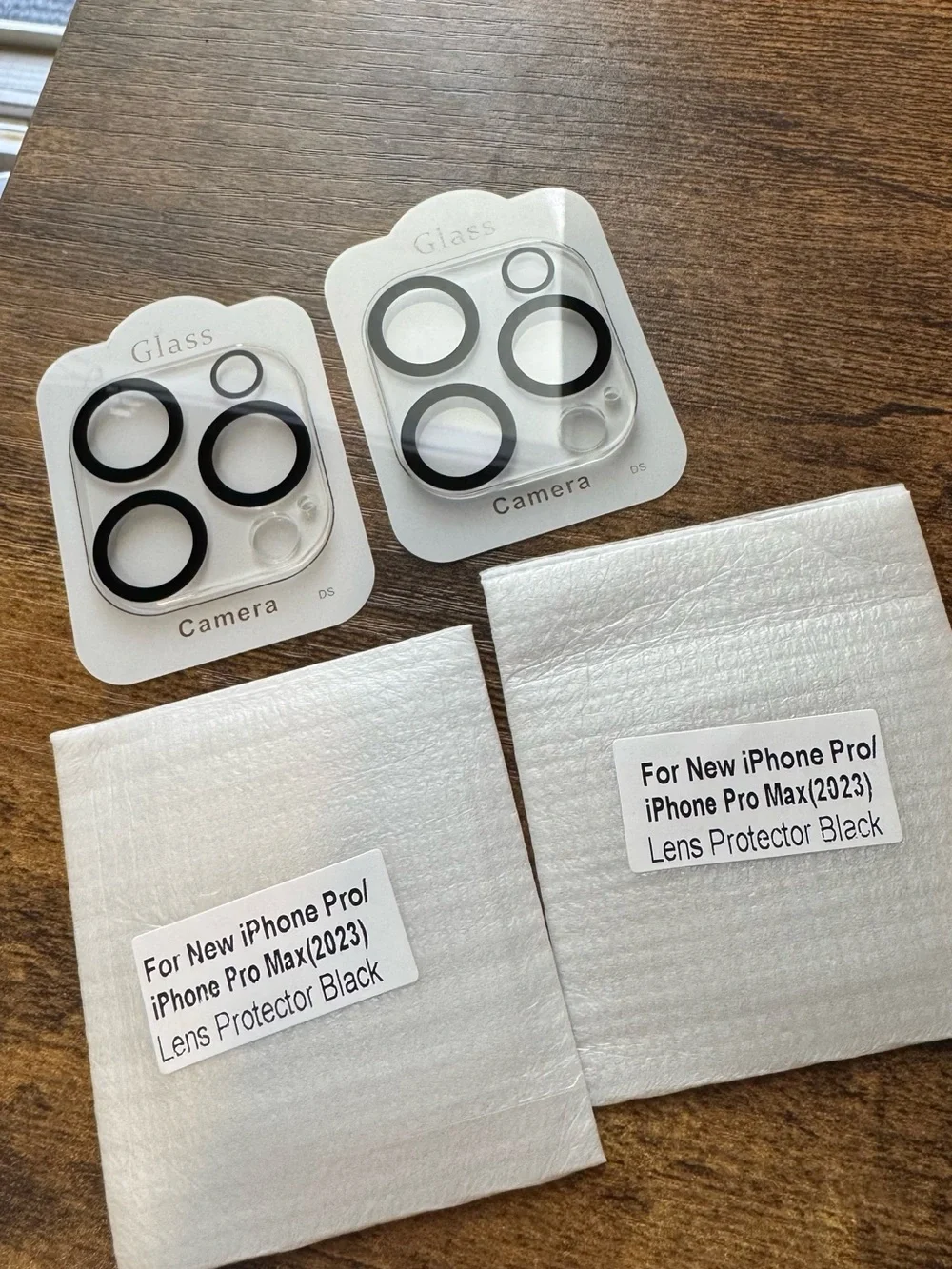 Camera Lens Glass Screen Protectors - Black